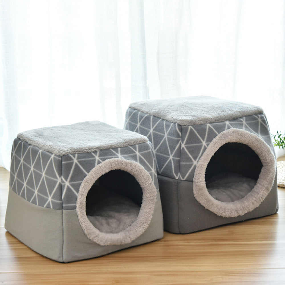 Cama Cueva para Mascotas 2 en 1