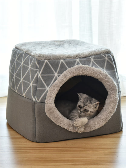 Cama Cueva para Mascotas 2 en 1
